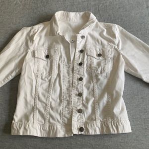 Kut from the Kloth- white denim jacket size M